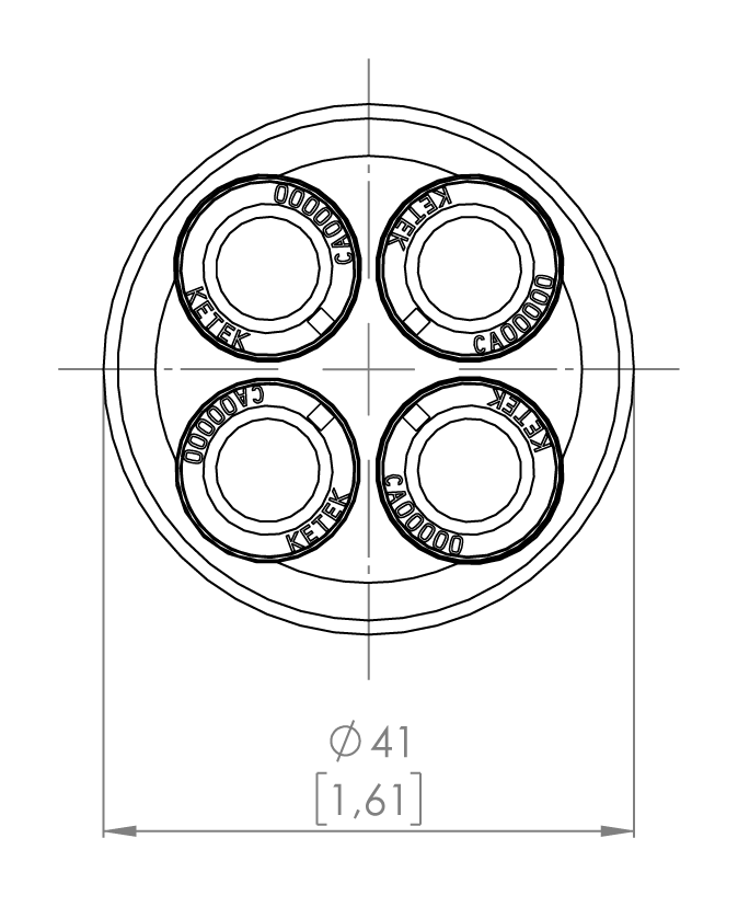 Array 3.0 Geometry Front View 4 Channels